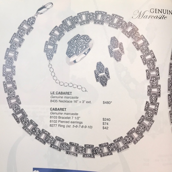 NEW!!!  NWOT PARK LANE GENUINE MARCASITE NECKLACE - Picture 7 of 8